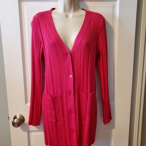 Women's Pink Cardigan Sweater